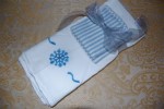 Frugal Gift Idea — Handpainted Block Print Kitchen Towels