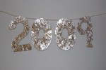 Frugal New Year’s Craft Idea — Sparkly 2009 Banner