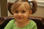 Sunday Snapshot — Clara’s First Pigtails!