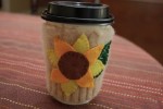 Coffee Cozy from an Old Sweater