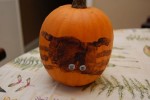 Spooky Spider-Printed Pumpkins