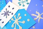 Puffy Snowflake Paintings