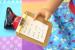 How to Make a Doll Clipboard and Pencil Set