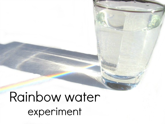 Rainbow Water Experiment