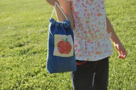 Printed Best Original Apple Bag