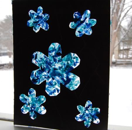 Easy Snowflake Suncatchers - Inner Child Fun