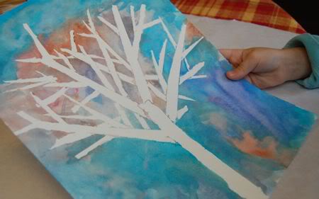 Winter Tree Silhouette Art Projects