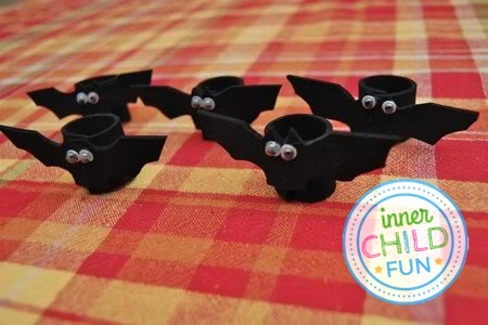 Five Little Bats Finger Puppet Playset