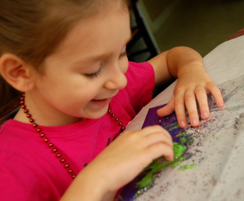 Painting with Marbles - Simple Fun for Kids