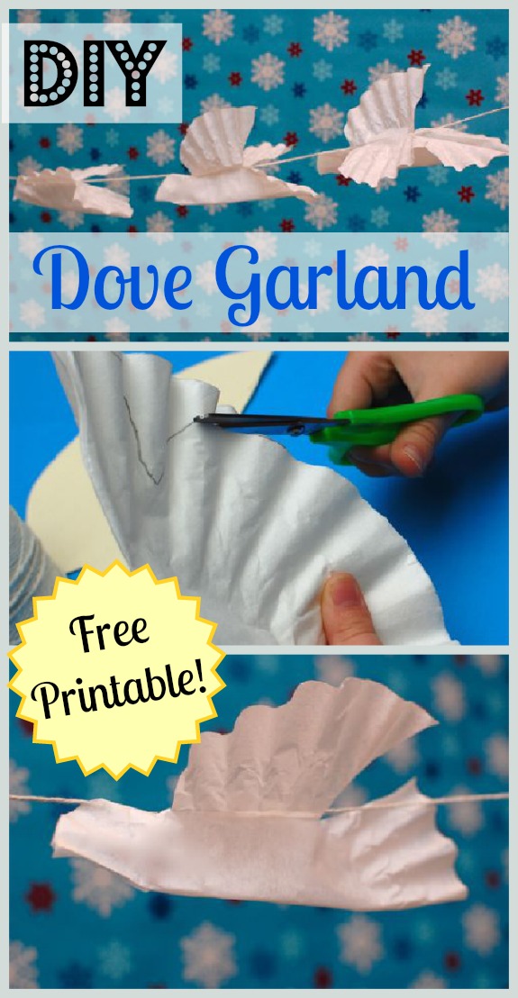 DIY Dove Garland w/ free printable