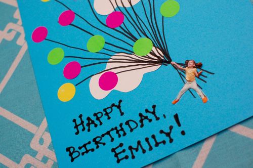 Birthday cake Balloon Greeting card, Colorful balloons string