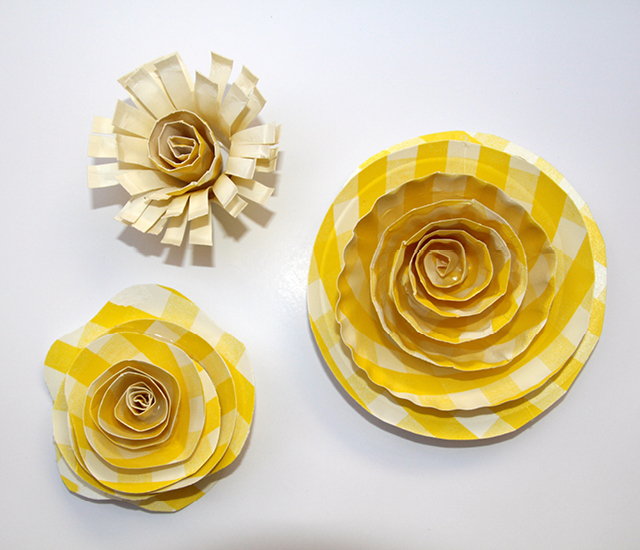 spring paper plates