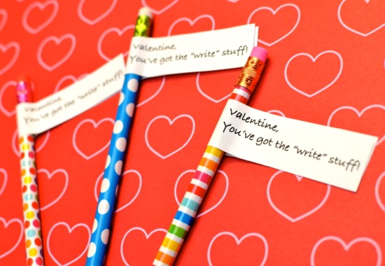 Valentine Pencil Toppers - Our Thrifty Ideas