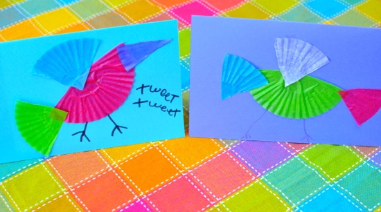 Colorful Bird Card Craft - Inner Child Fun