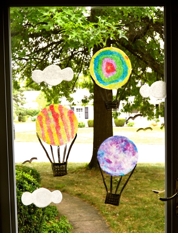 Coffee Filter Hot Air Balloons - Make and Takes