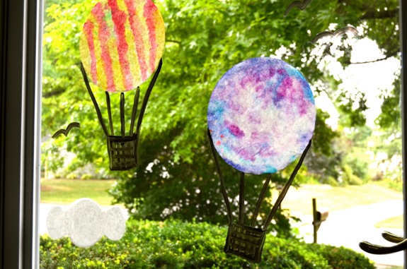 Coffee Filter Hot Air Balloons - Make and Takes