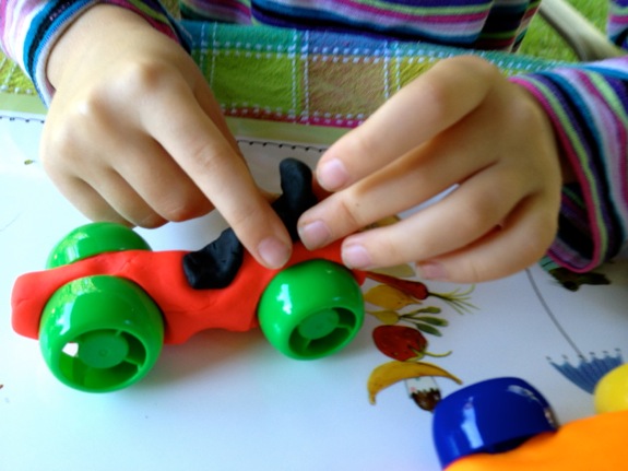 cars playdough