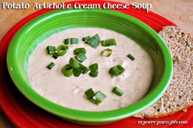 Potato and Artichoke Cream Cheese Soup