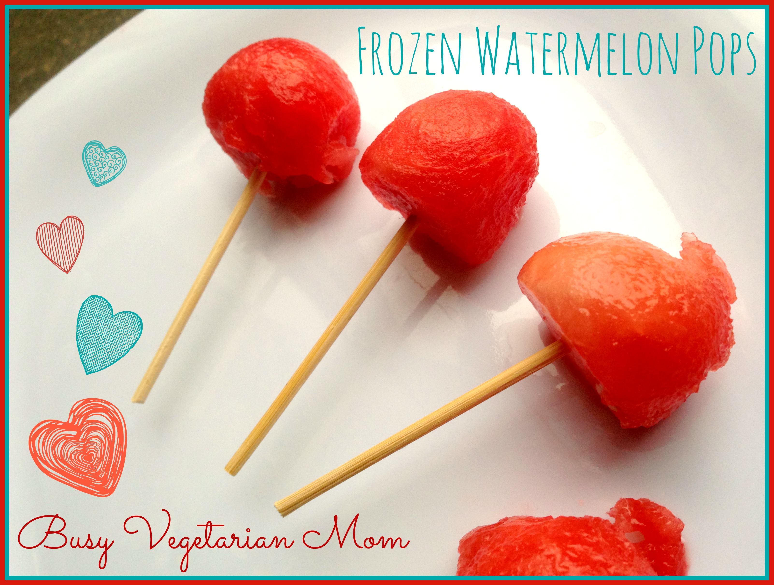 frozen watermelon pops