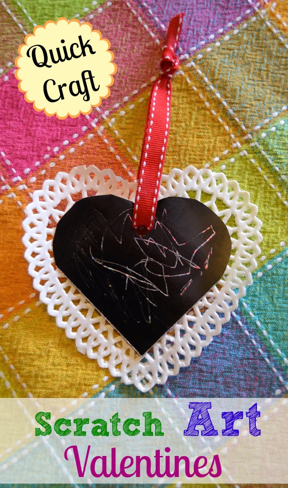 scratch art heart