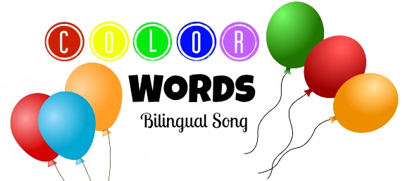 color words song, bilingual color words