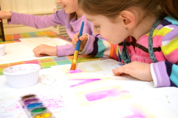 Image result for child doing painting pic,nari