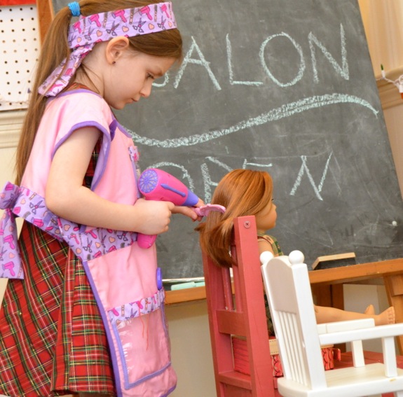 children's pretend hair salon