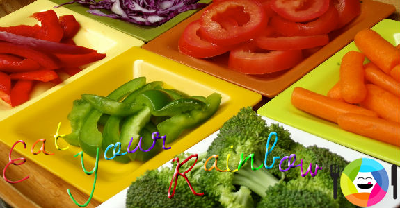 Eat Lots of Veggies from all Colors of the Rainbow!