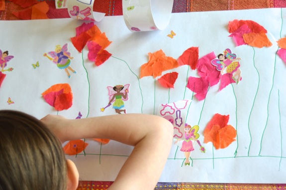 Rainy Day Fun: Fairy Flower Garden Mural