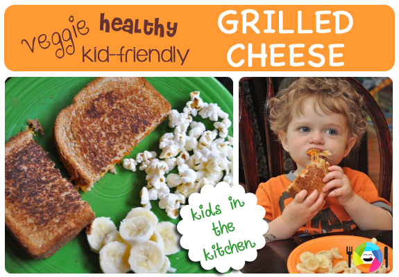 Cook Veggie, Healthy Grilled Cheese Sandwiches with Your Kids