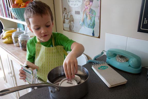 canning with kids