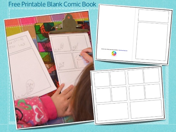 Free Printable Comic Book Blank Pages - Easy Peasy and Fun