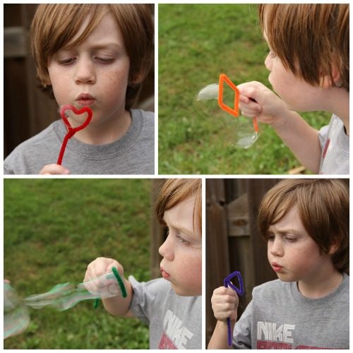 bubble wand collage