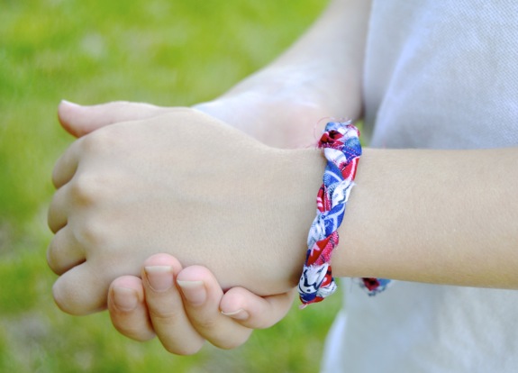 Red, White, and Blue Friendship Bracelets