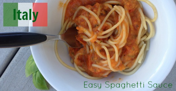 Easy Spaghetti Sauce (Italy) -- Kids' Culinary Passport