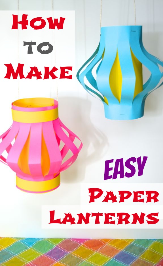 How to Make Easy Paper Lanterns -- Kids Culinary Passport (Japan)