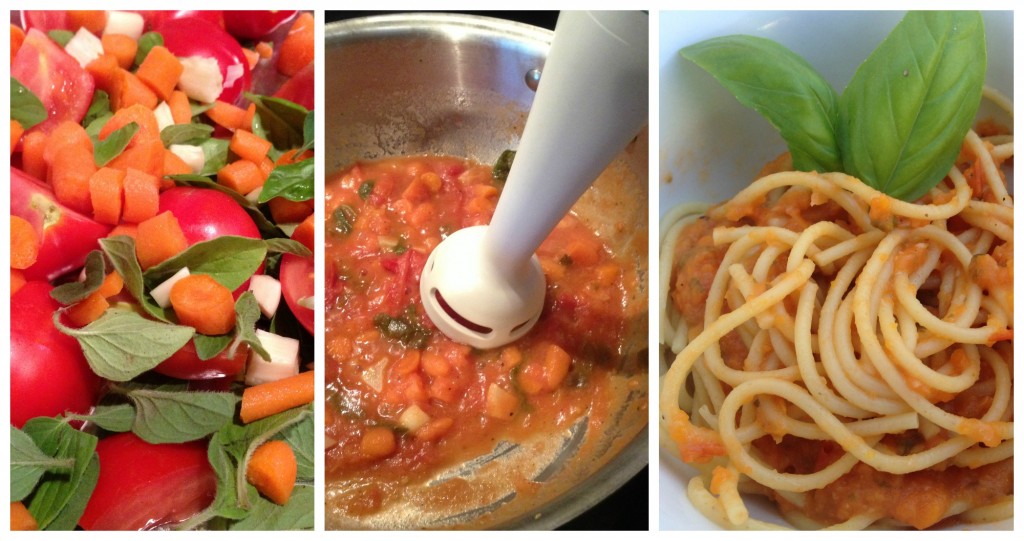 Easy Spaghetti Sauce (Italy) -- Kids' Culinary Passport sauce collage