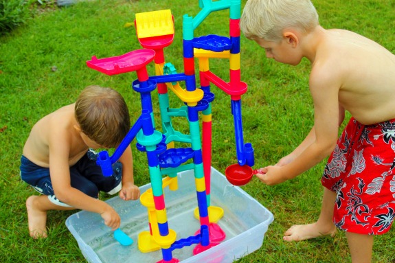 Water Fun with a Marble Run