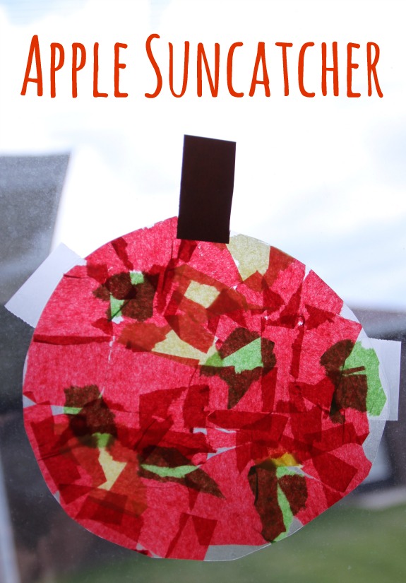 Tissue Paper Apple Craft (Perfect For Preschoolers)