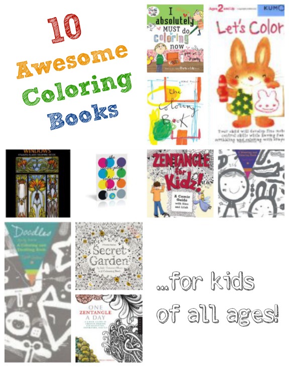 10 Awesome Coloring Books