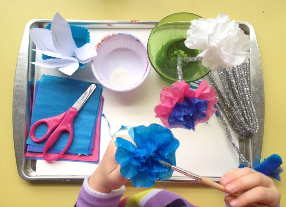 Holiday Gift Kids Can Make -- Frosty Flowers