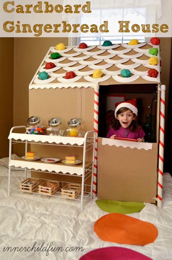 Cardboard Gingerbread House Life Size - Inner Child Fun