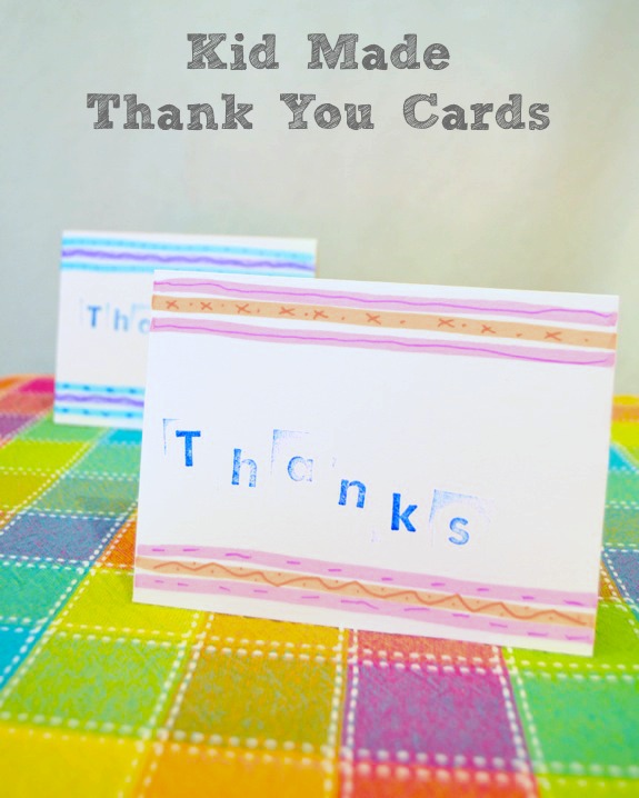 Kid Made Thank You Cards