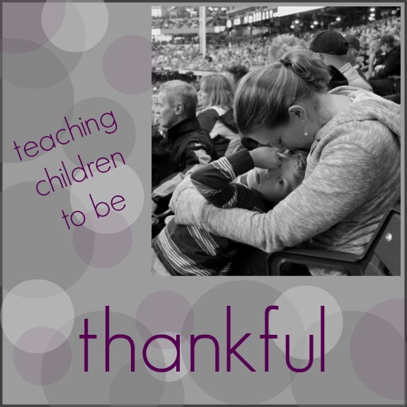 teaching children to be thankful