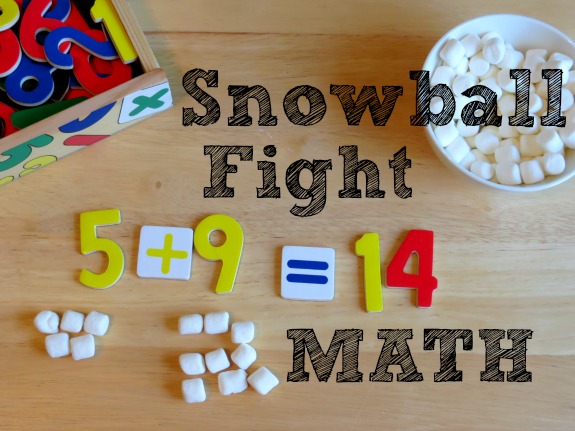 Snowball Fight Math- Playfully practice addition, subtraction, solving word problems and more!