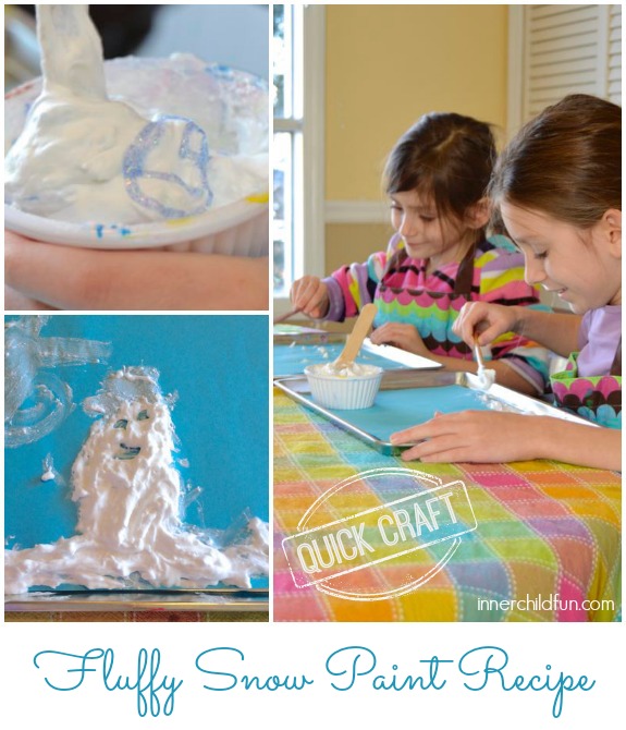 Quick Craft - Fluffy Snow Paint Recipe