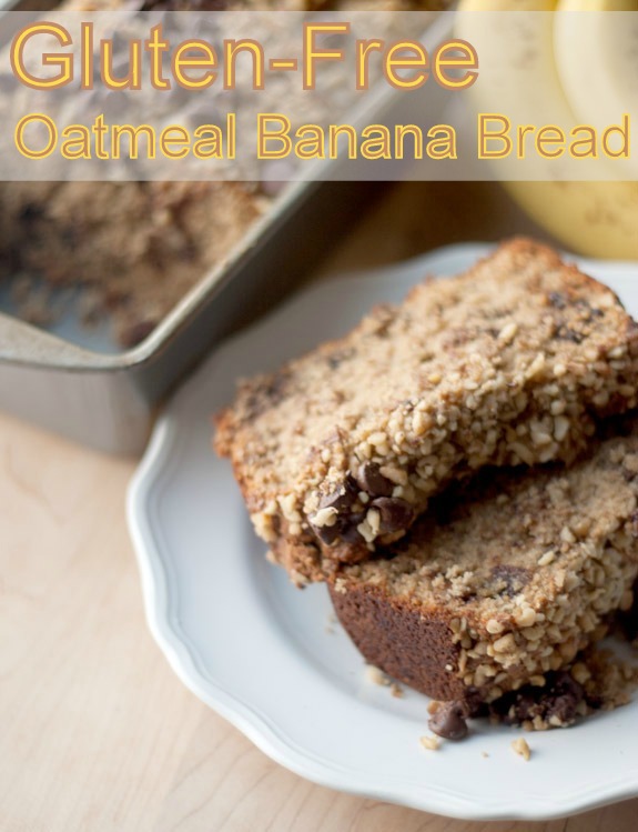 Gluten Free Oatmeal Banana Bread