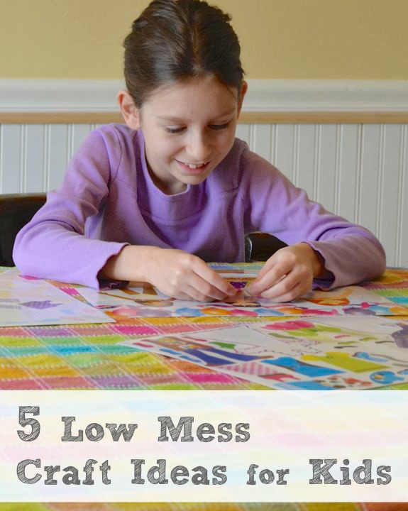 5 Low Mess Craft Ideas for Preschoolers