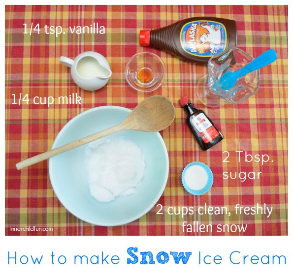 How to Make Snow Ice Cream