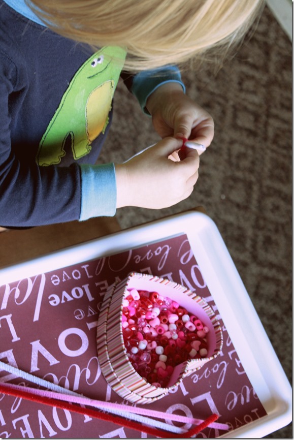 Valentine's Day Montessori Trays- Holiday themed learning and fun!